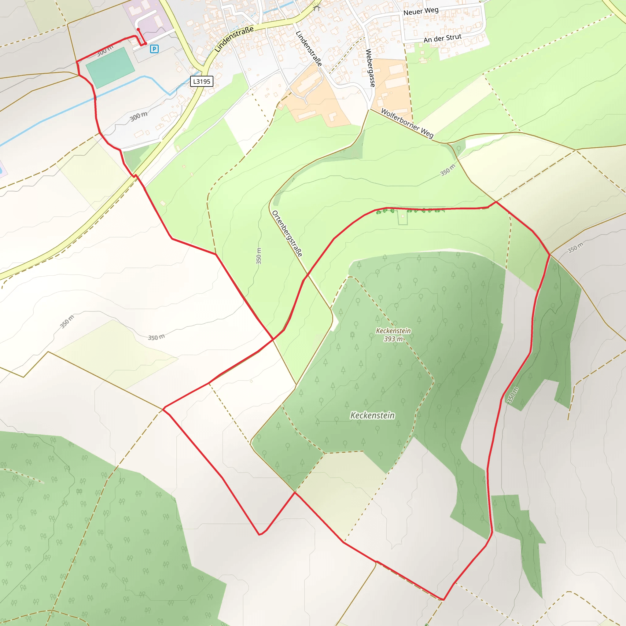 Vulkan Steig mobile static map