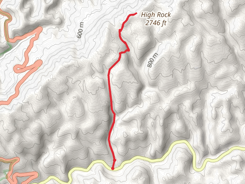 Ran Polly Gap and High Rock Trail