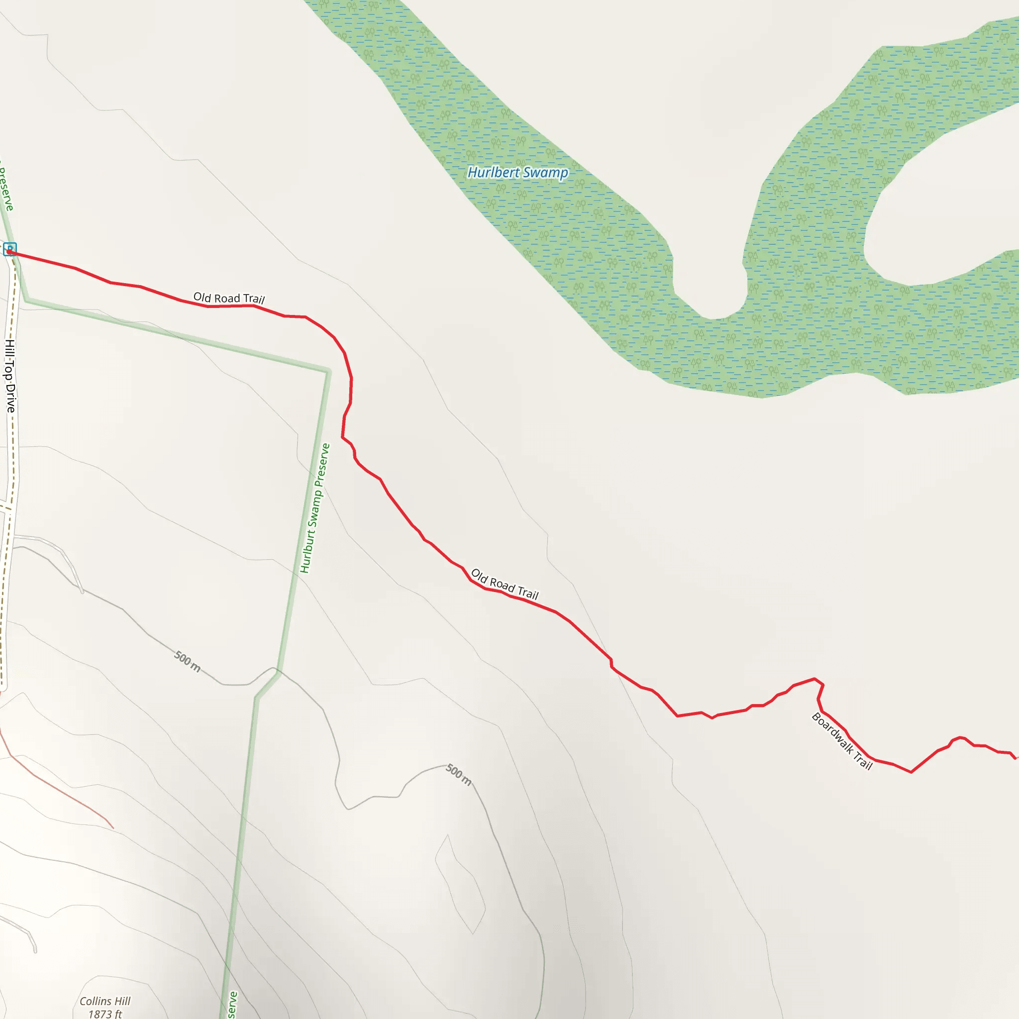 Old Road Trail mobile static map