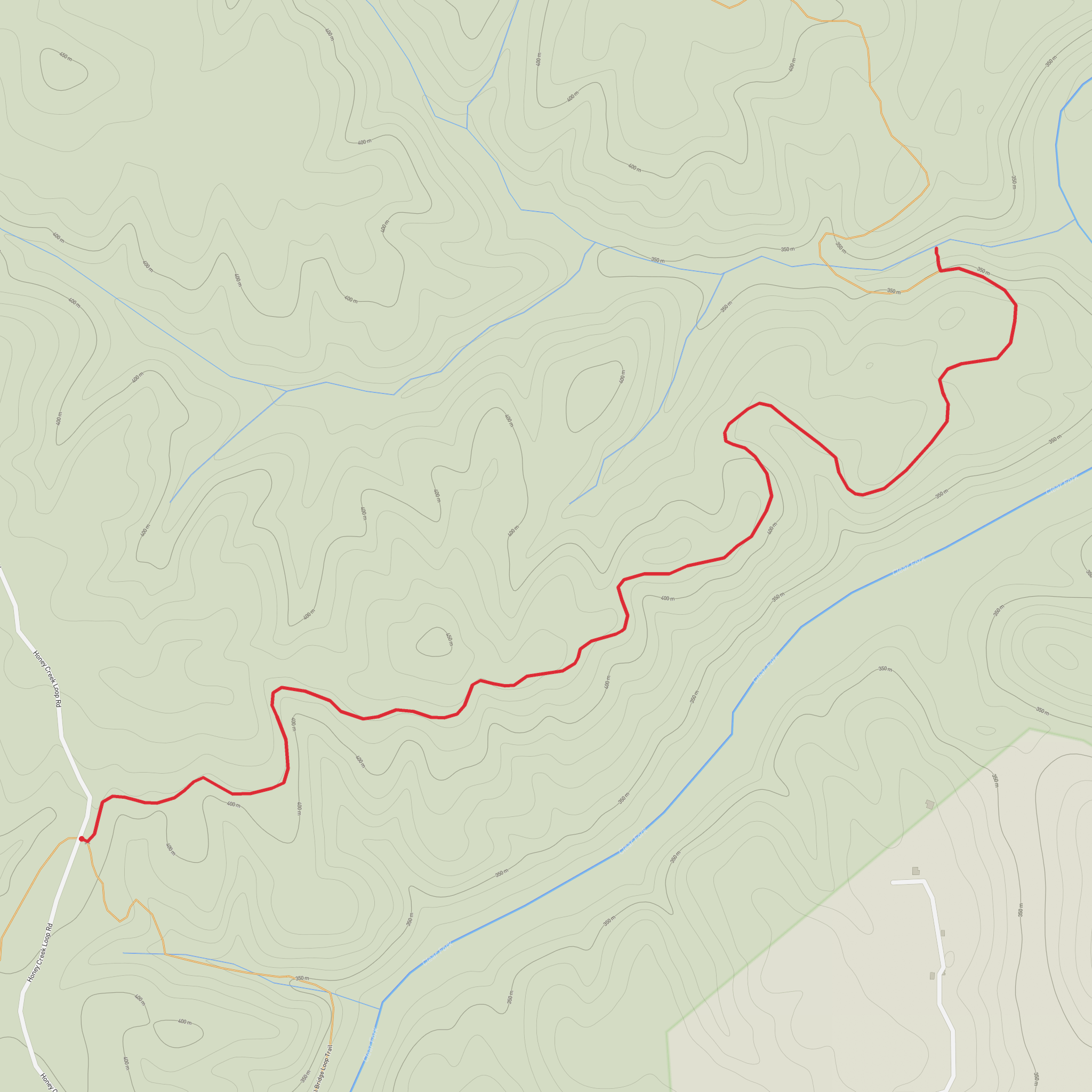 Beaver Falls via Sheltowee Trace mobile static map