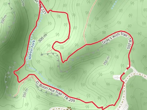 D Boon Hut Trail and Gray's Arch Trail Loop