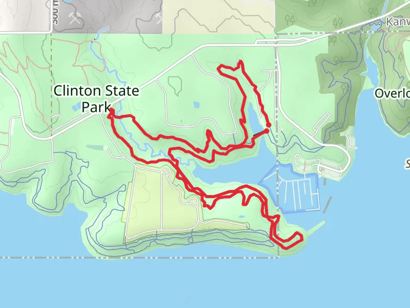 Lake Henry and Clinton State Park Loop