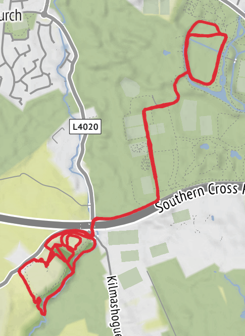 Hike from Dublin mobile static map