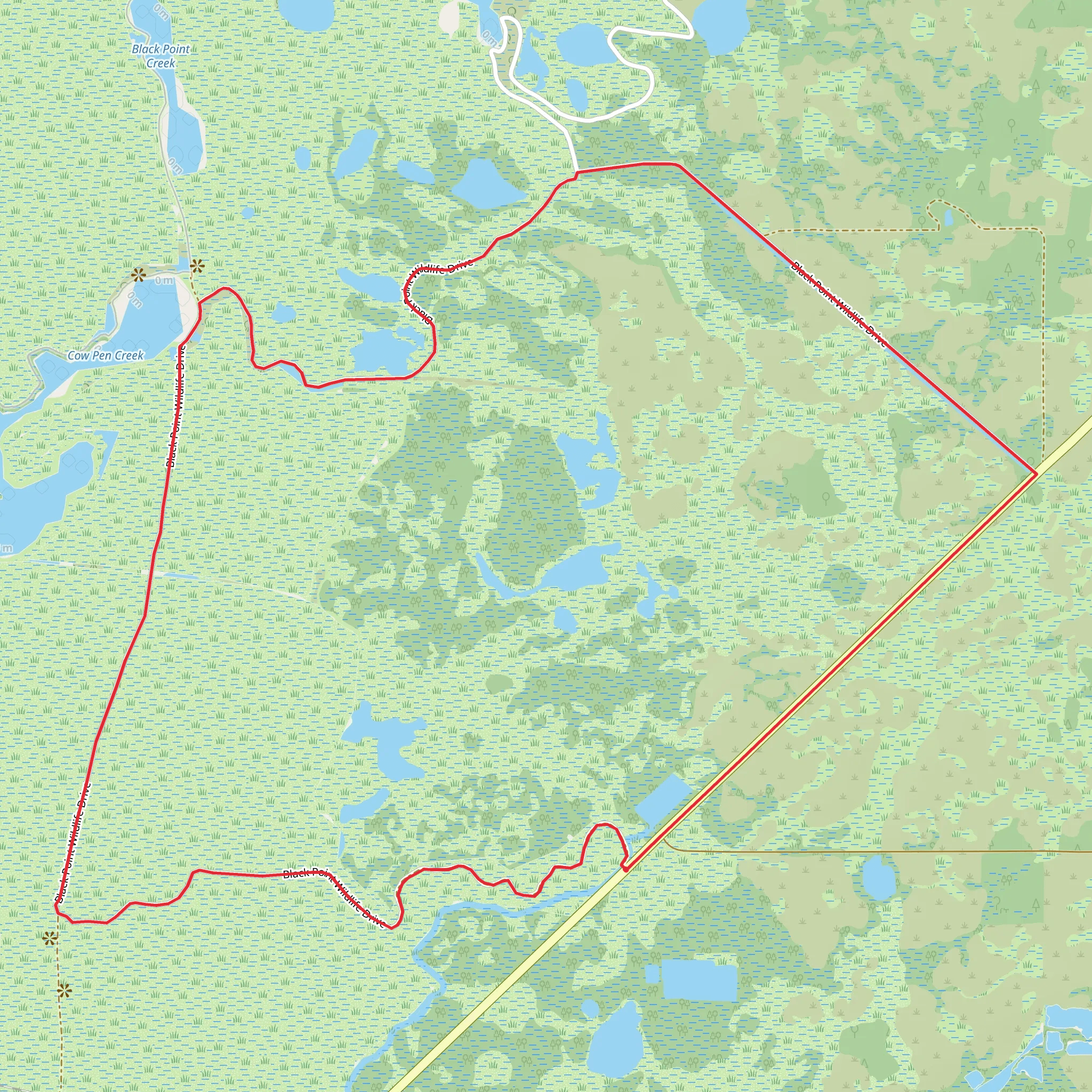 Black Point Wildlife Drive Loop mobile static map