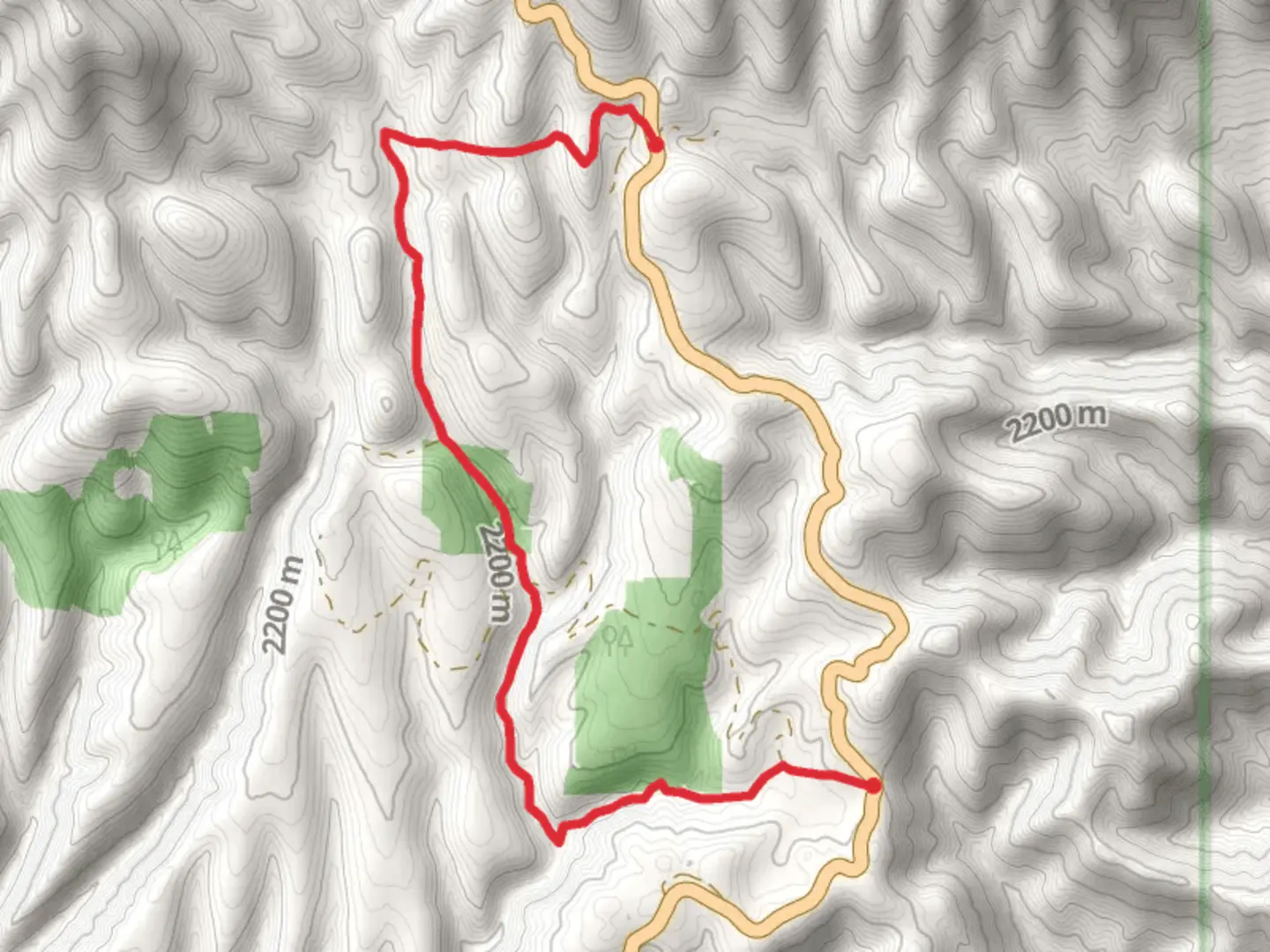 An image depicting the trail Crabtree Park Horseshoe Trail and its surrounding area.