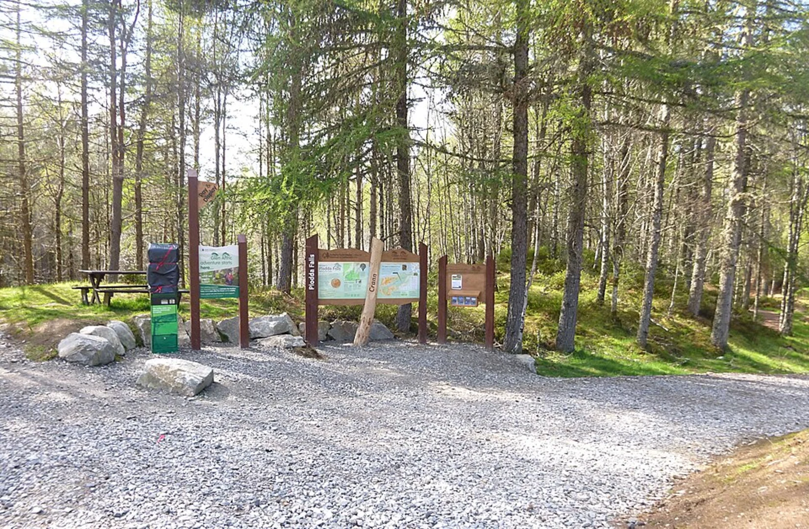 An image depicting the trail Plodda Falls Loop Trail and its surrounding area.