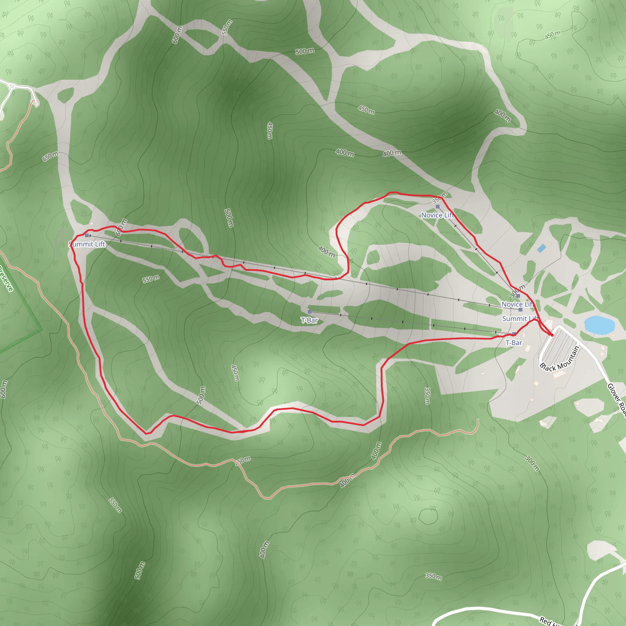 Glover Road Loop mobile static map