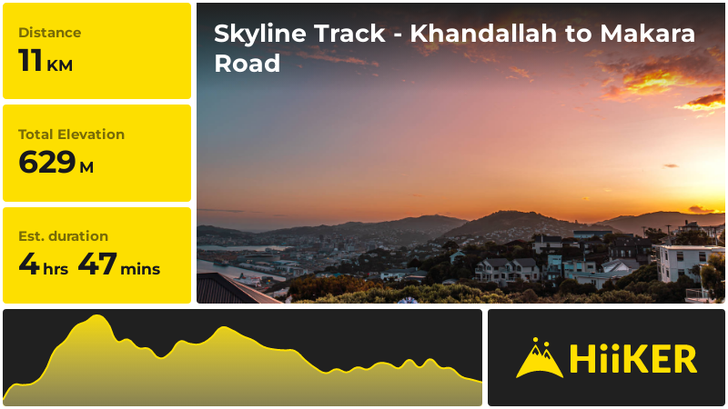 Skyline Track - Khandallah to Makara Road | Wellington City | New