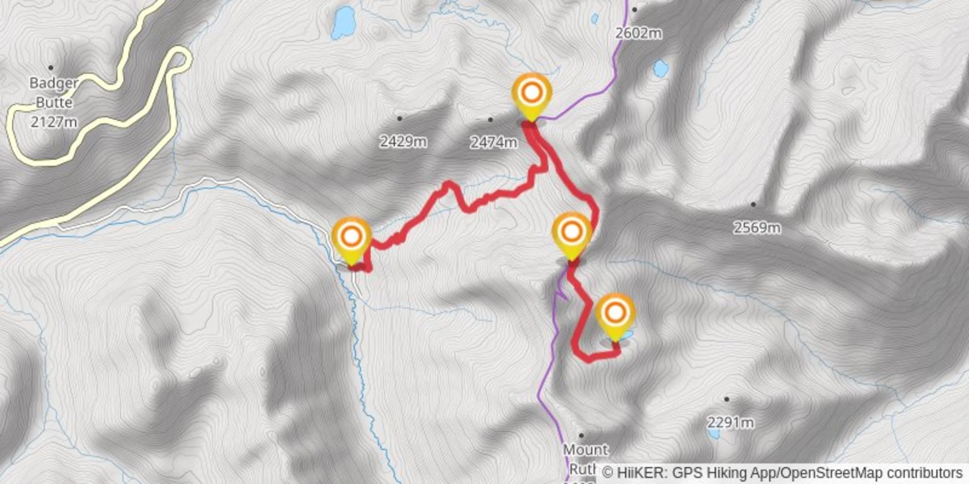 An image depicting the trail Lost Lake #2 and its surrounding area.
