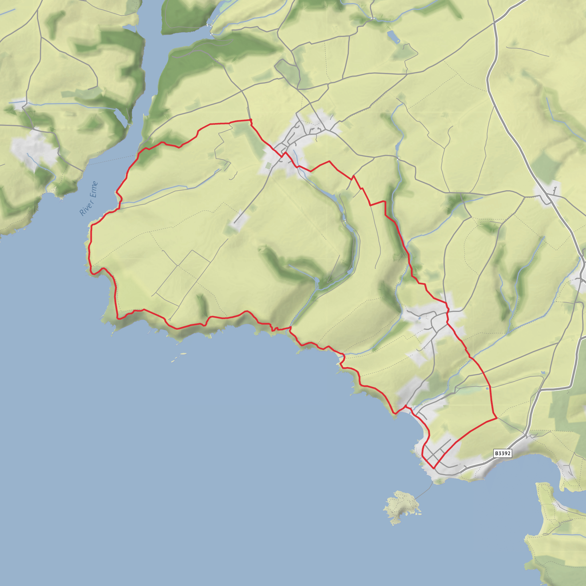 Kingston Loop via Red Cove, Ayrmer Cove and Warren Point mobile static map