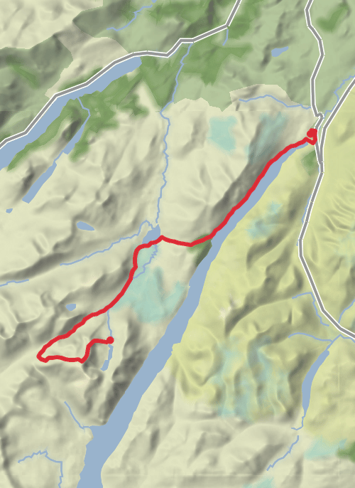 Highlands Hiking mobile static map