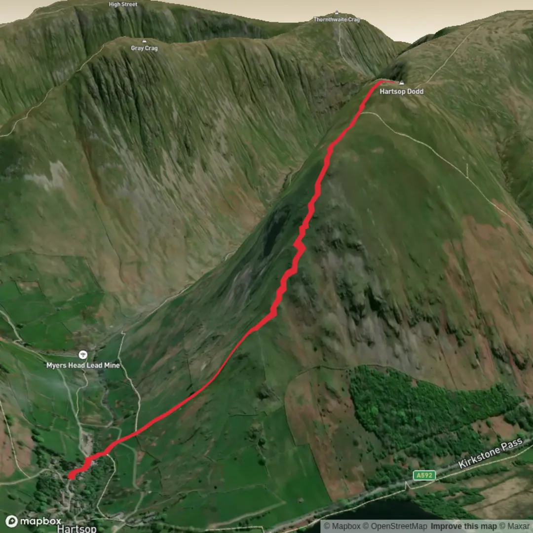 An image depicting the trail HartsopDodd and its surrounding area.