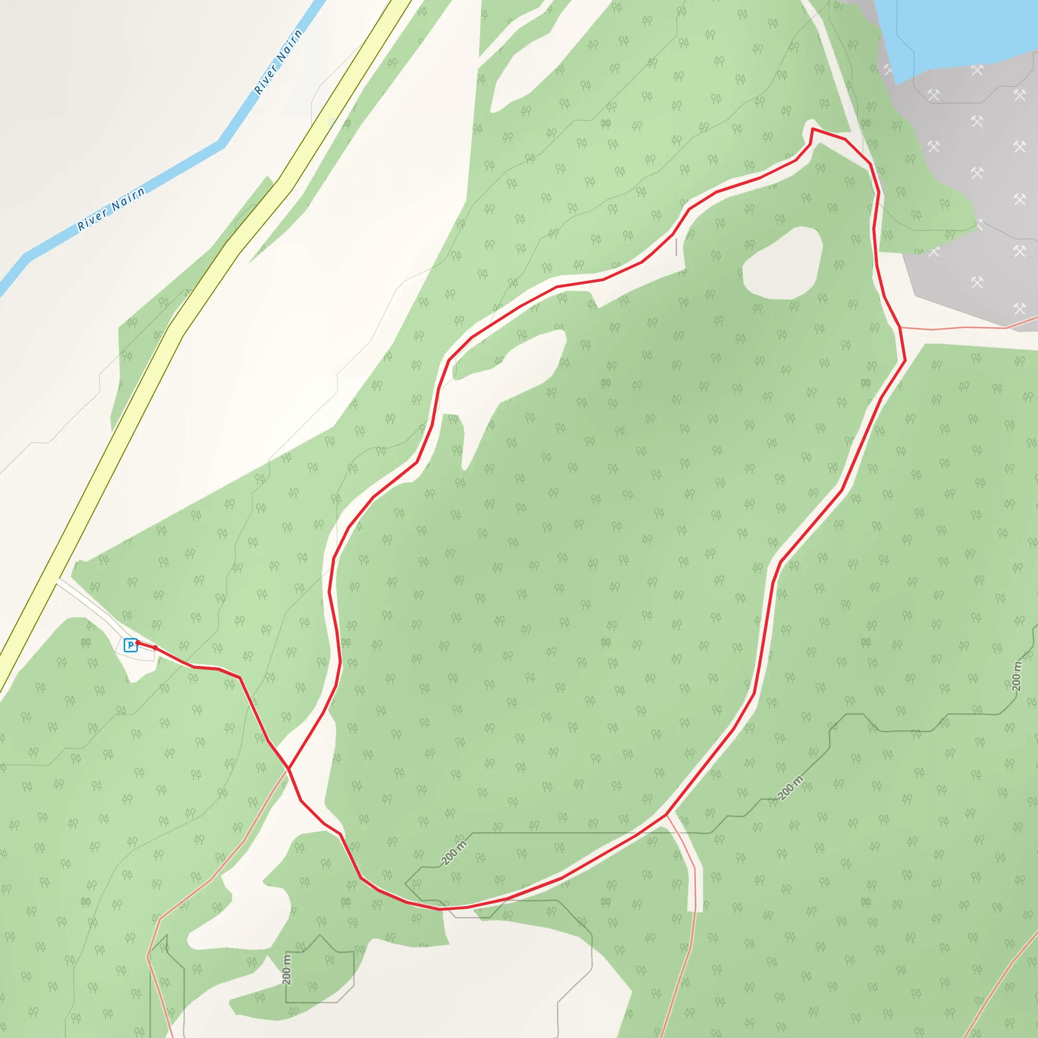 Kettlehole Loop Trail mobile static map