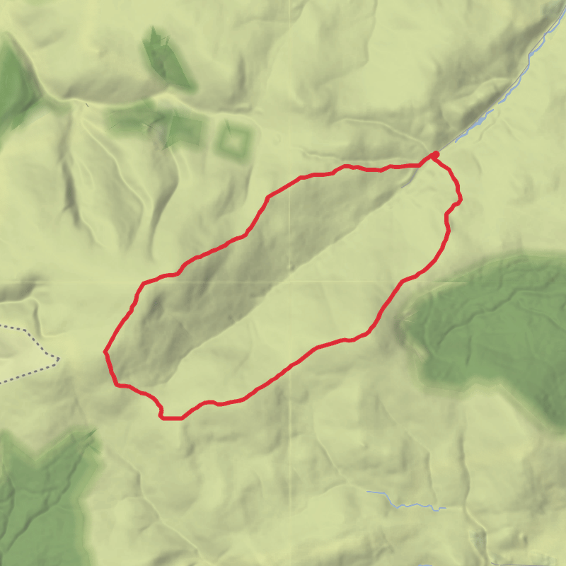 A map preview of the recording cheviot & hedgehope.
