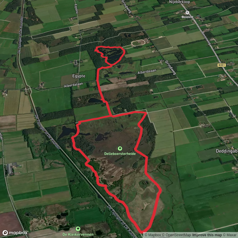 Diakonievene and Xatspoele via Friese Woudenpad