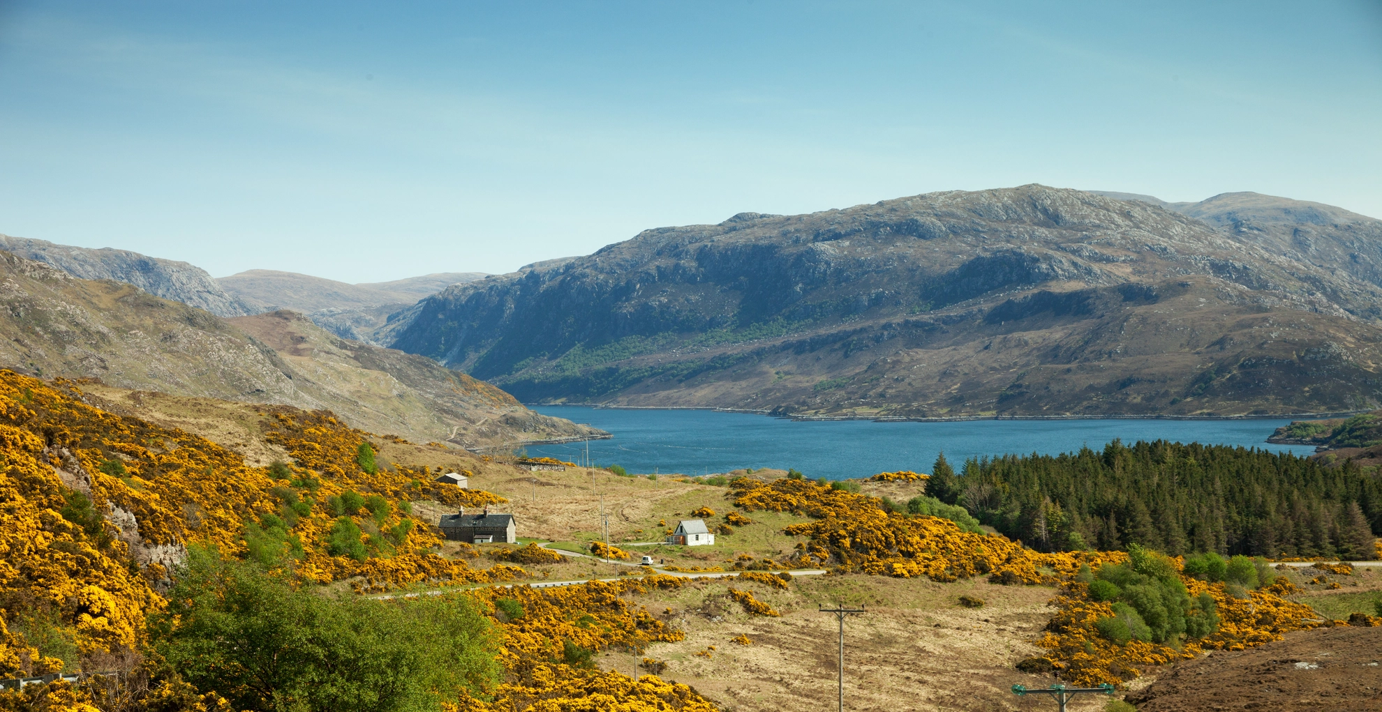An image depicting the trail Ward of Hostigates, Hurdi Field and The Brigs and Loch of Hostigates Loop and its surrounding area.