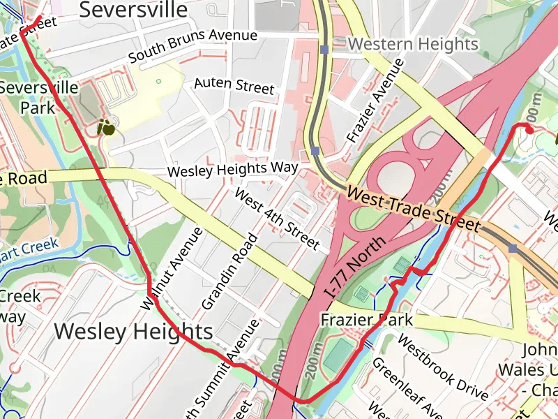 Irwin Creek Greenway and Wesley Heights Greenway