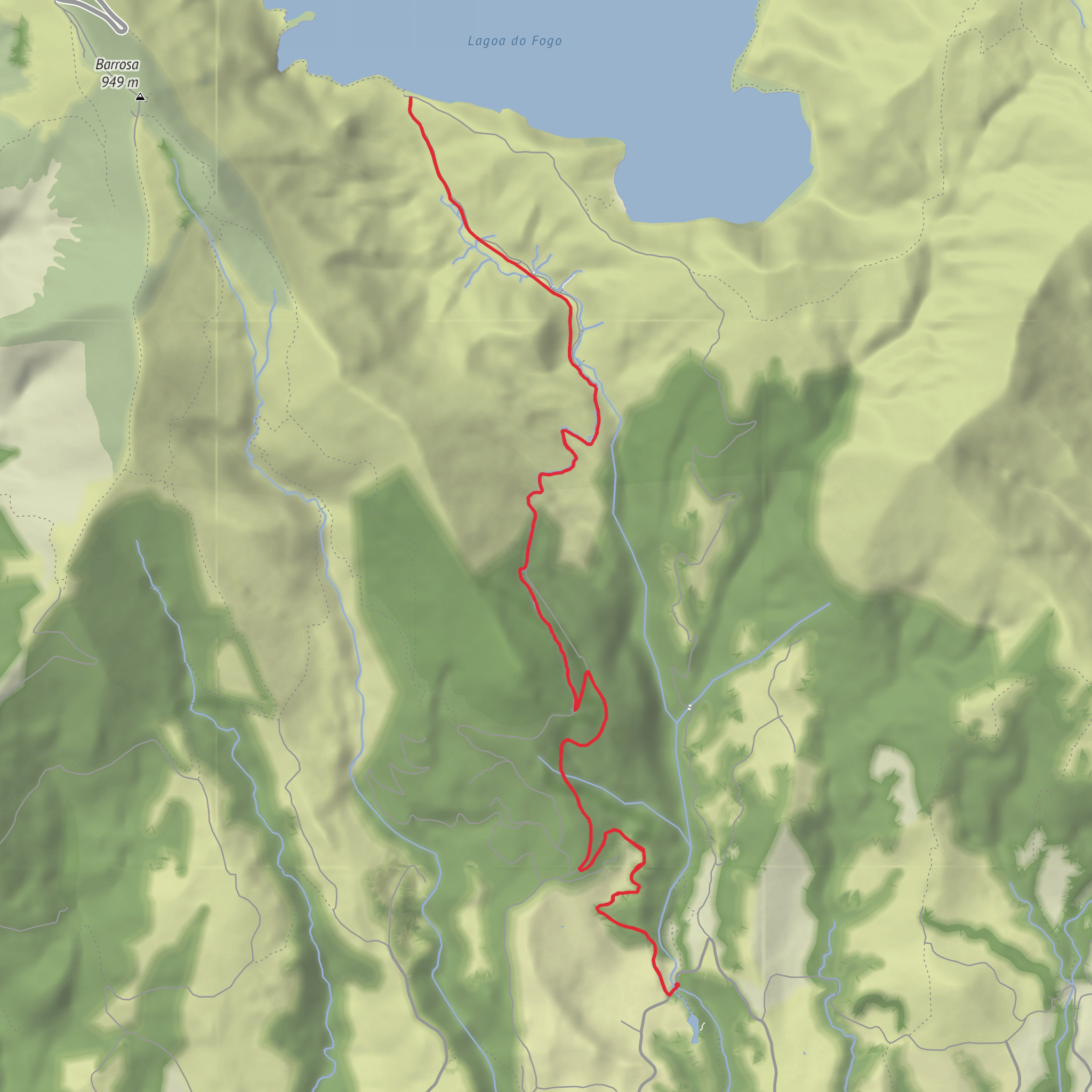 Lagoa do Fogo mobile static map
