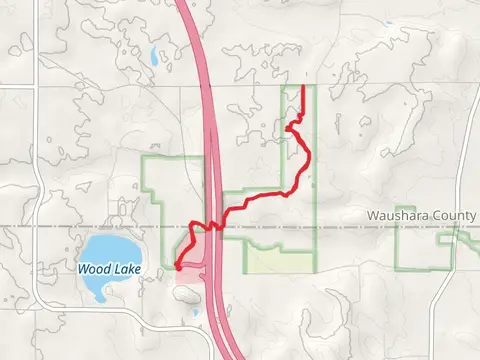 Ice Age Trail from Wood Lake