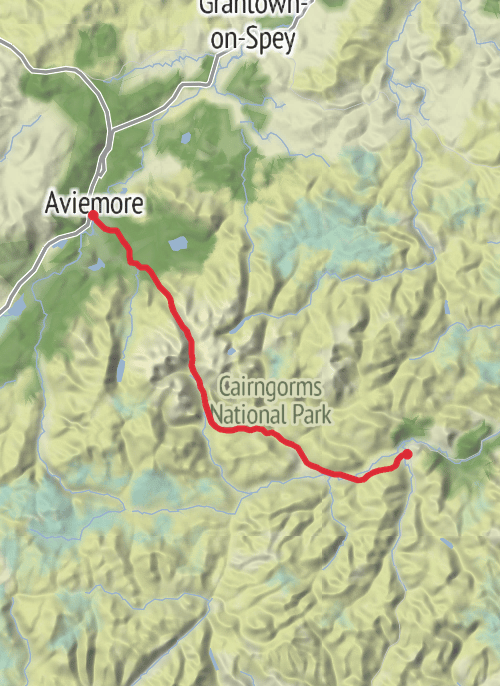 Hike from Aviemore mobile static map