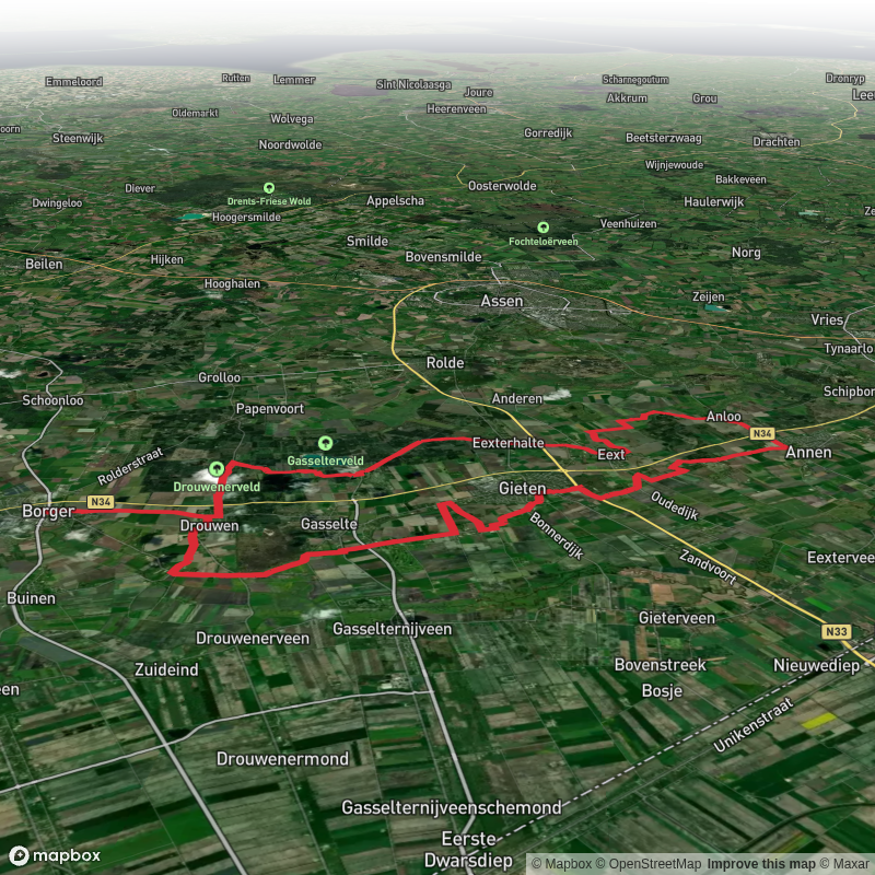 Drouwenerzand, Zwanemeer and Hemelrijk via Eexterweg