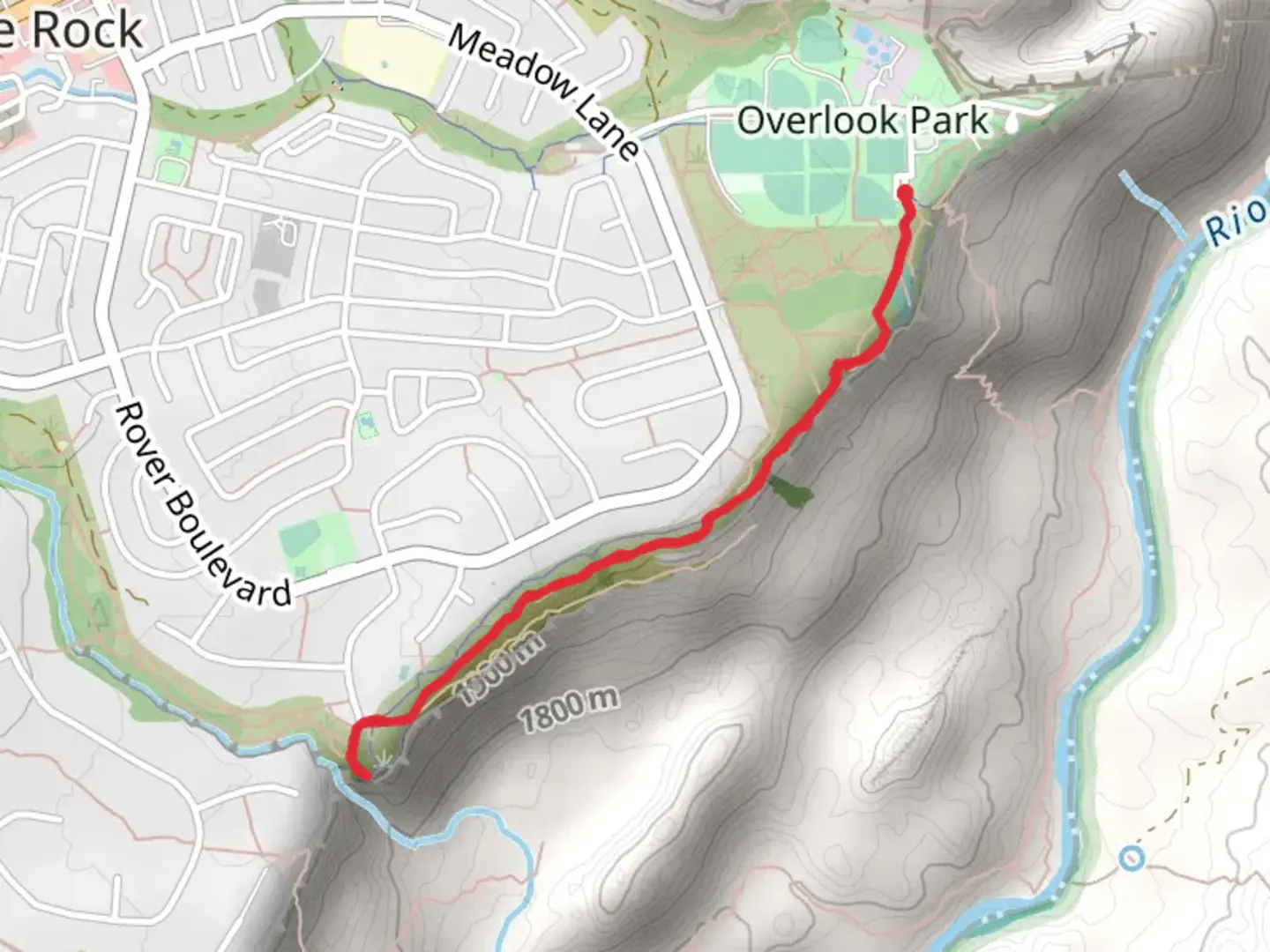 An image depicting the trail White Rock Canyon Rim Trai and its surrounding area.