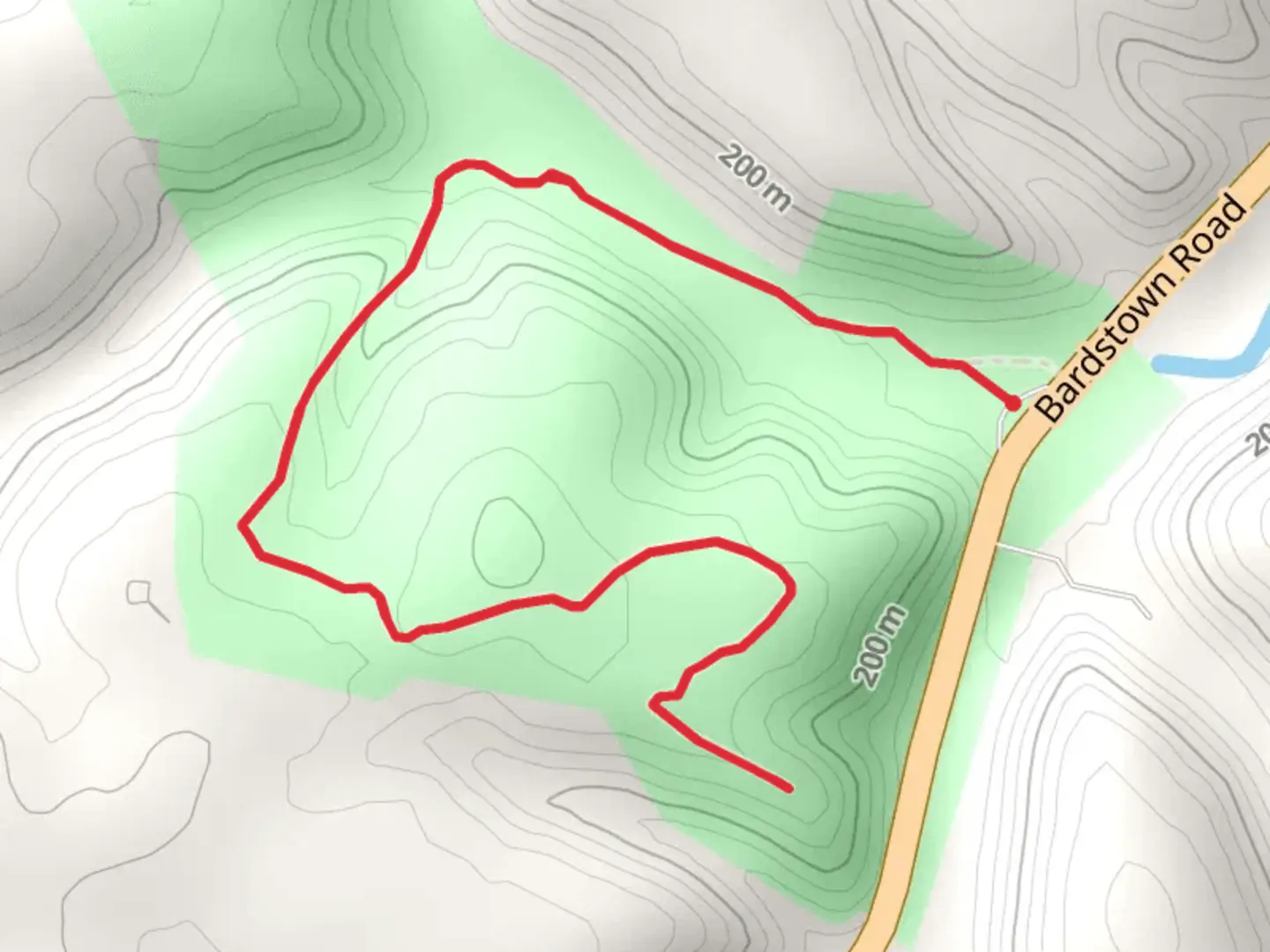 An image depicting the trail Abraham Lincoln Birthplace NHP Overlook Trail and its surrounding area.