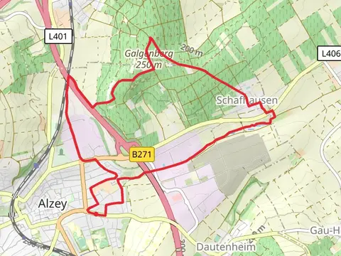 Selz and Galgenberg via Saar Rhein Main Weg Trail