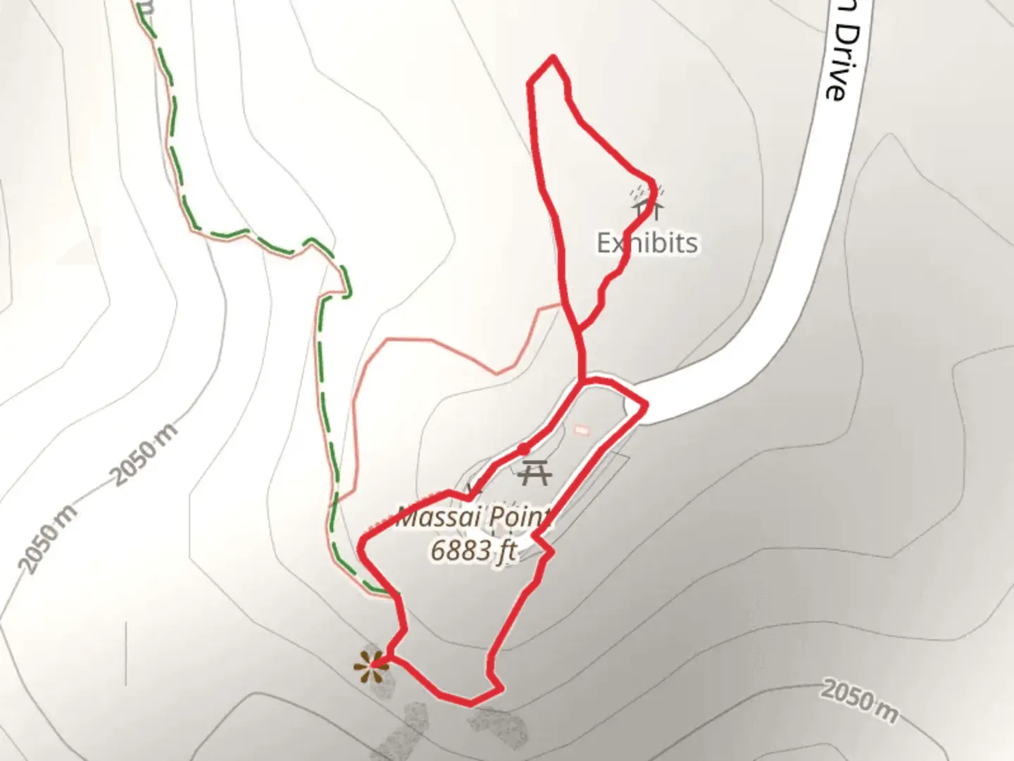 An image depicting the trail Massai Nature Loop Trail and its surrounding area.