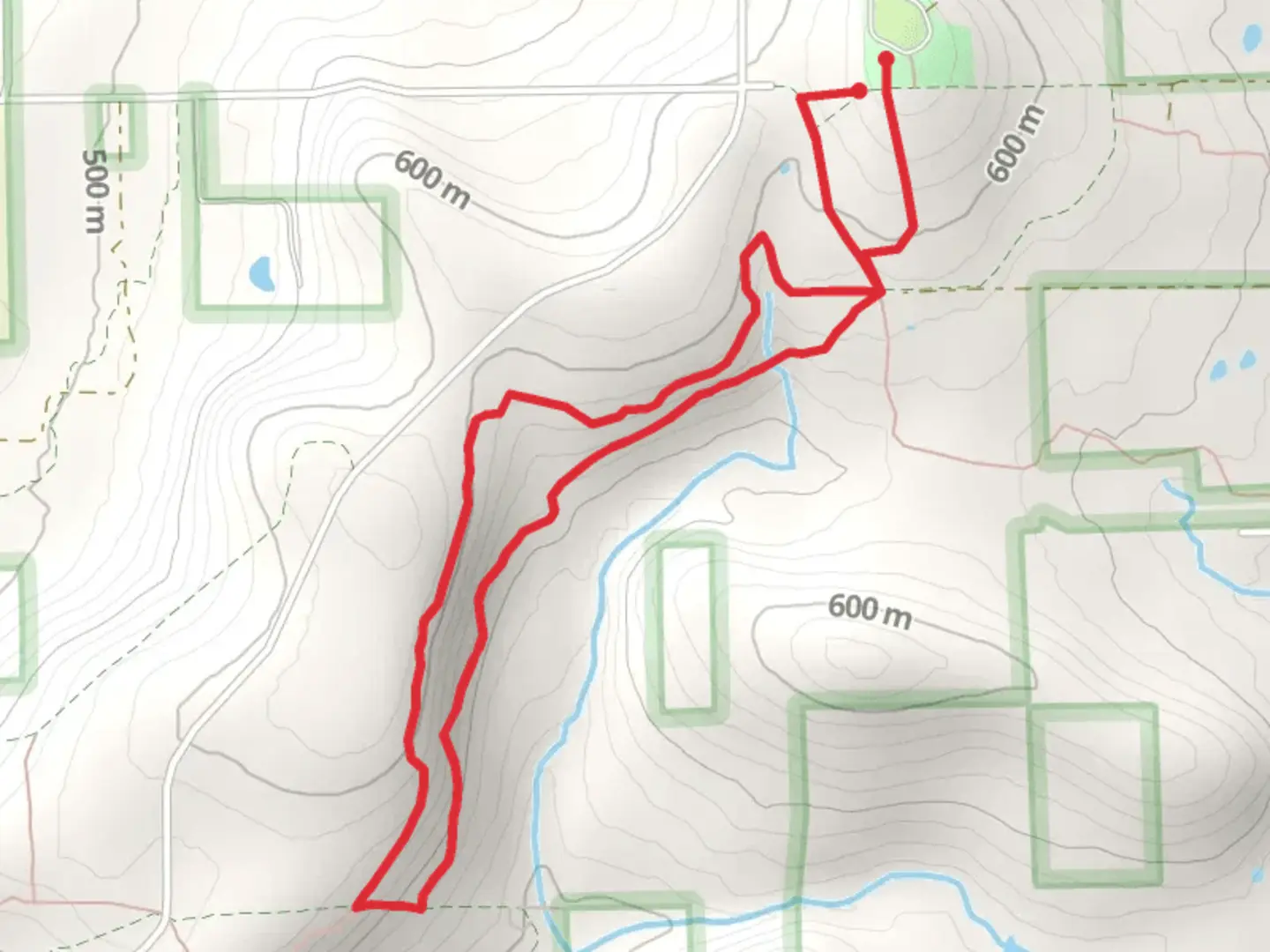 An image depicting the trail Mohawk Trail and Finger Lakes Loop and its surrounding area.