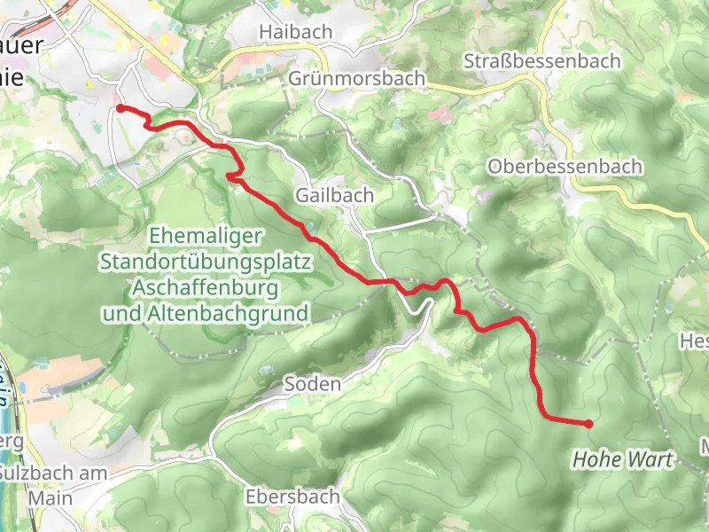 Hohe Wart Haus to Schweinheim via Dietz Weg