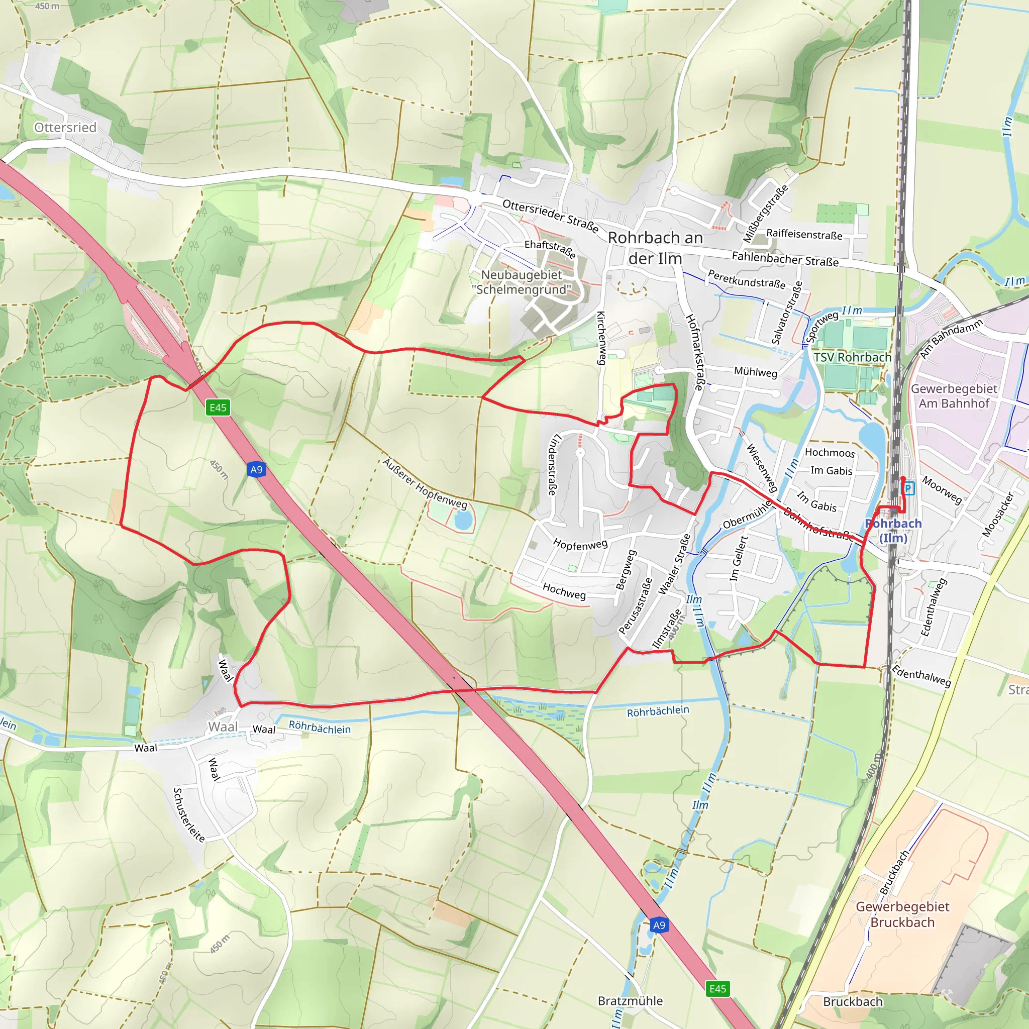 Kirchenqartett and Iilstrasse mobile static map