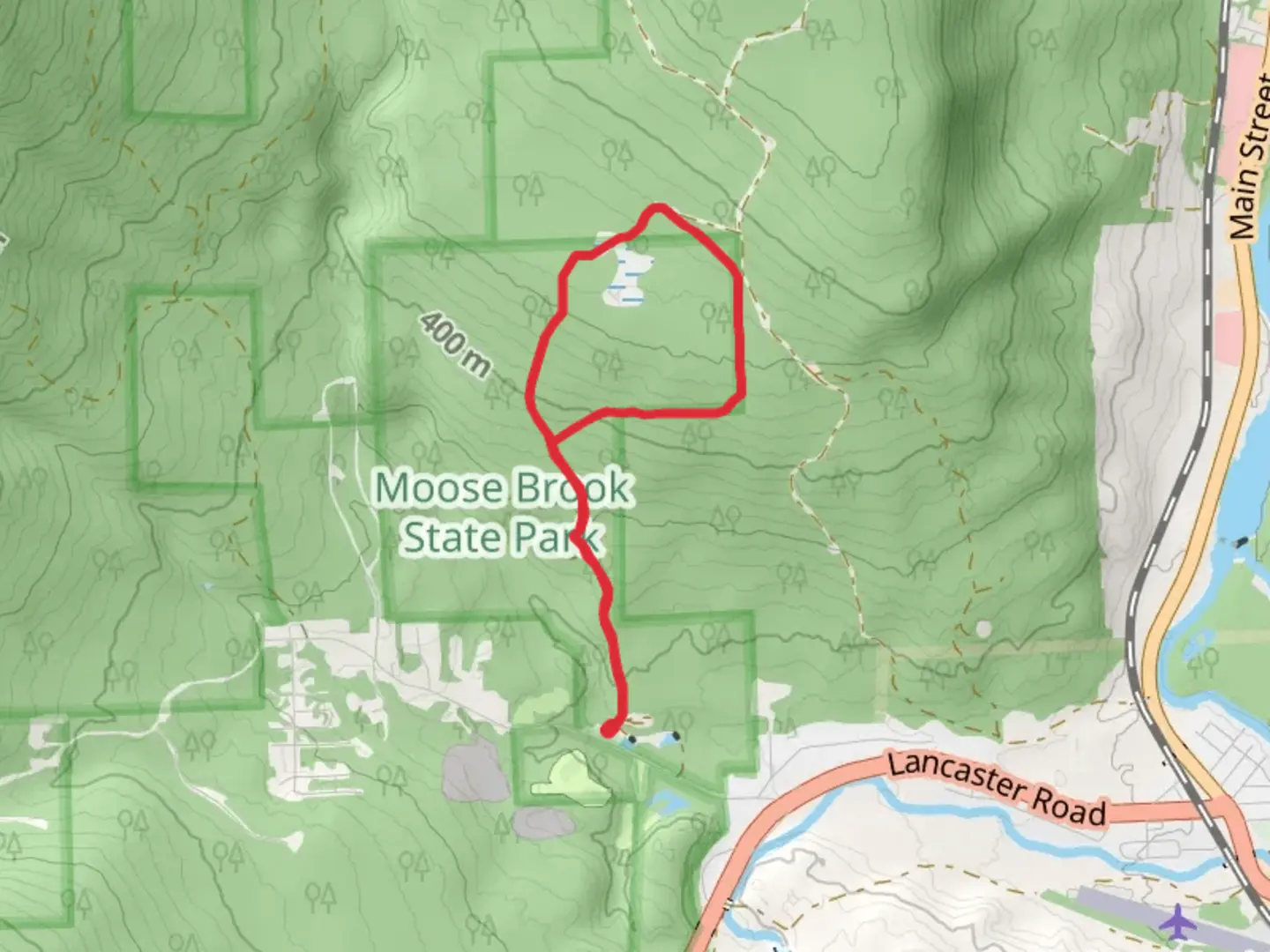 An image depicting the trail Berry Farm Loop Trail and its surrounding area.