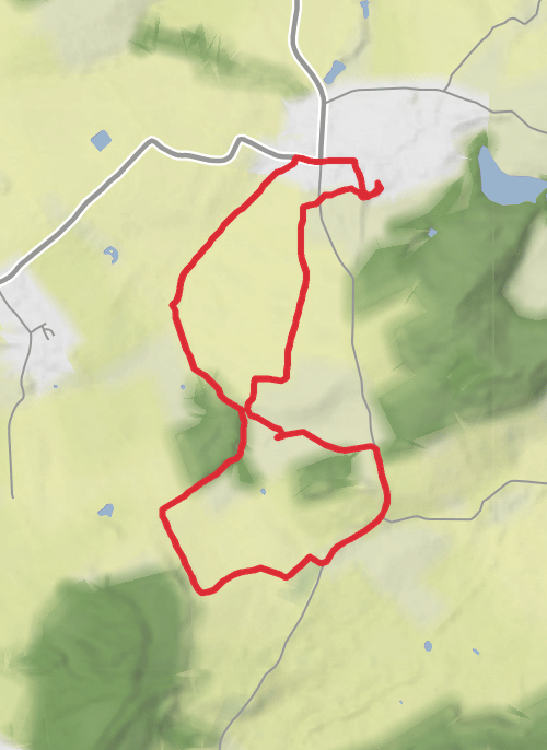 Hike from Acton Burnell mobile static map