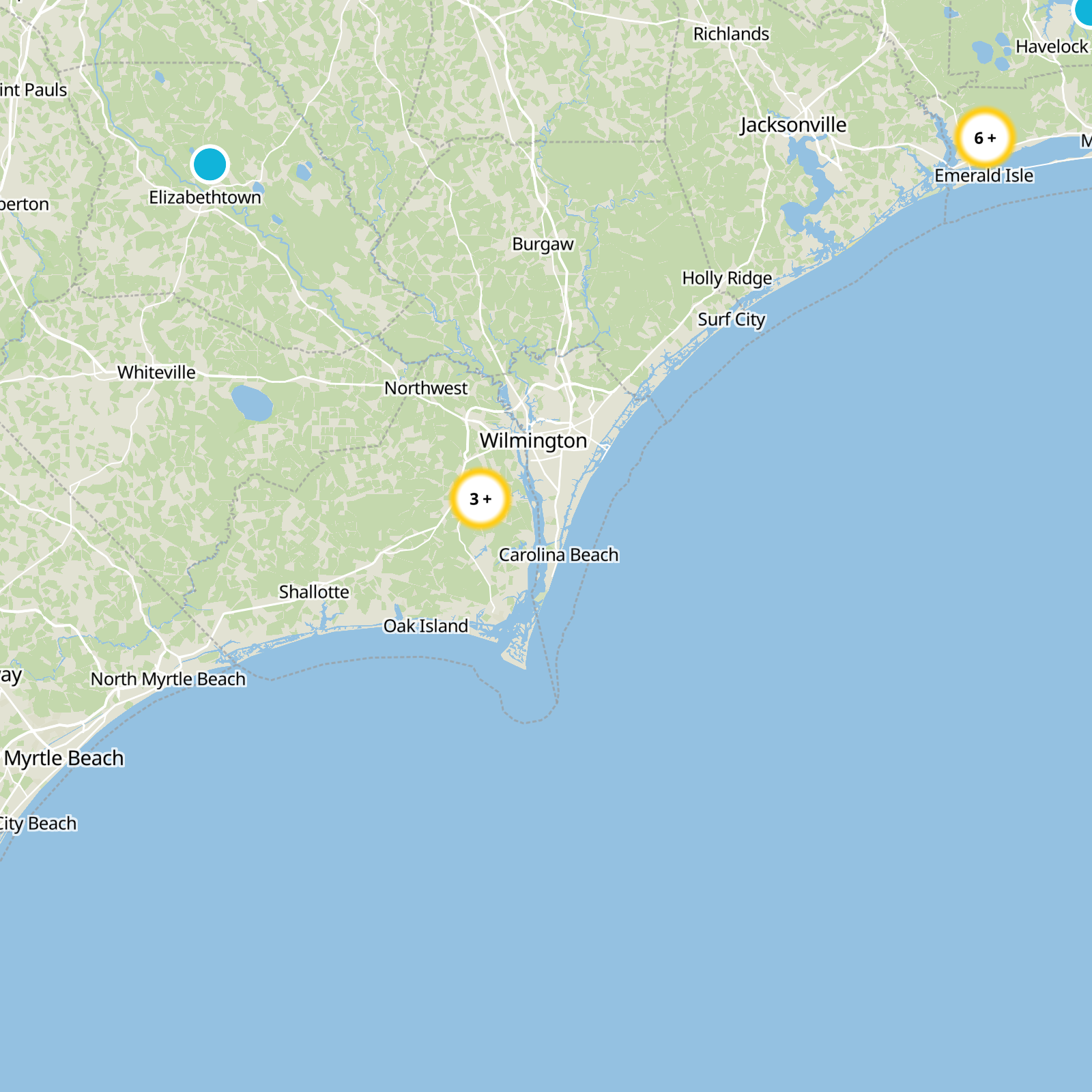 New Hanover County Static Map