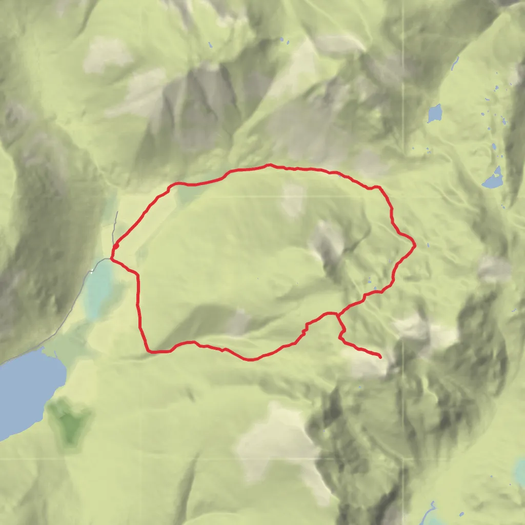 Scafell Pike by the Corridor Route mobile static map