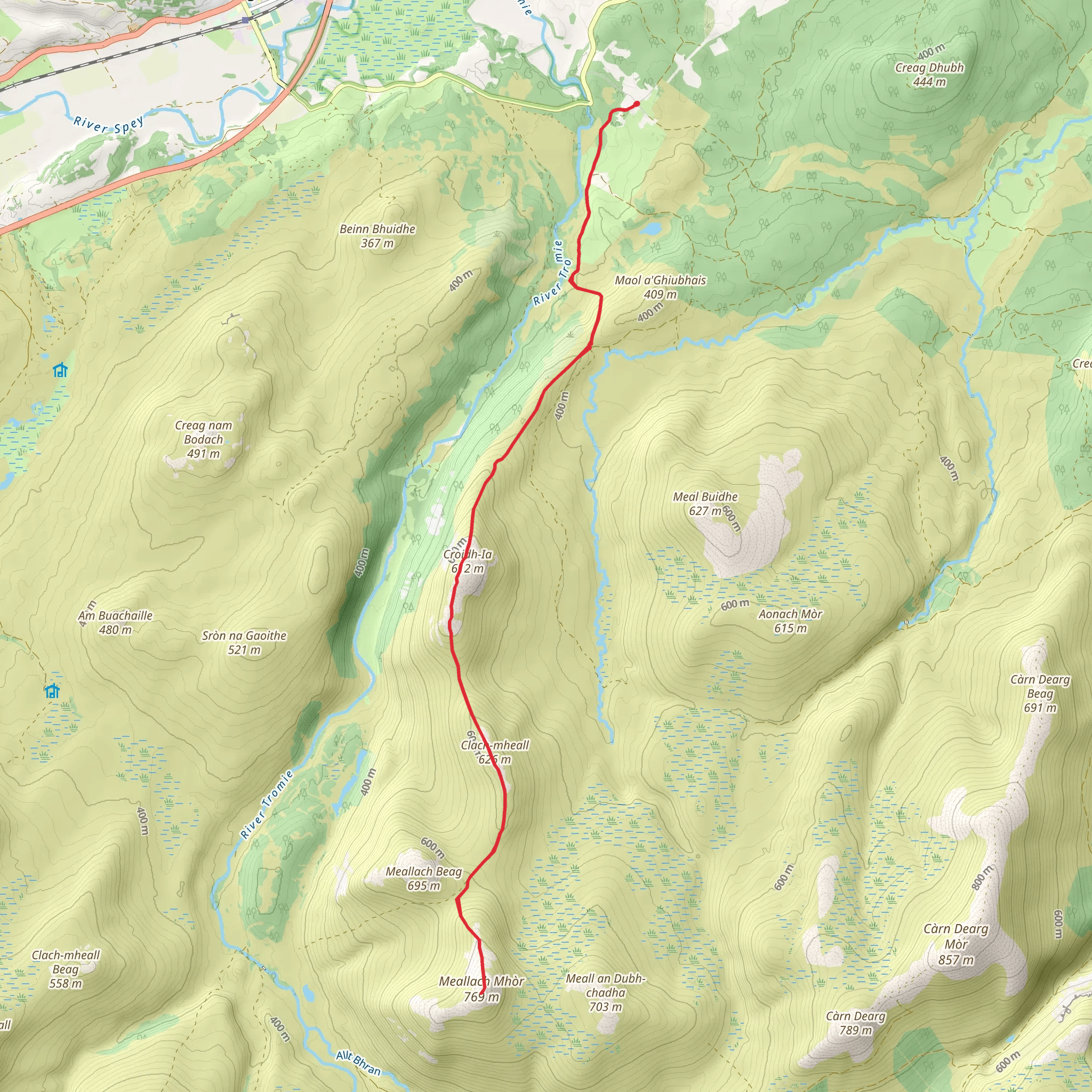 Meallach Mhòr mobile static map