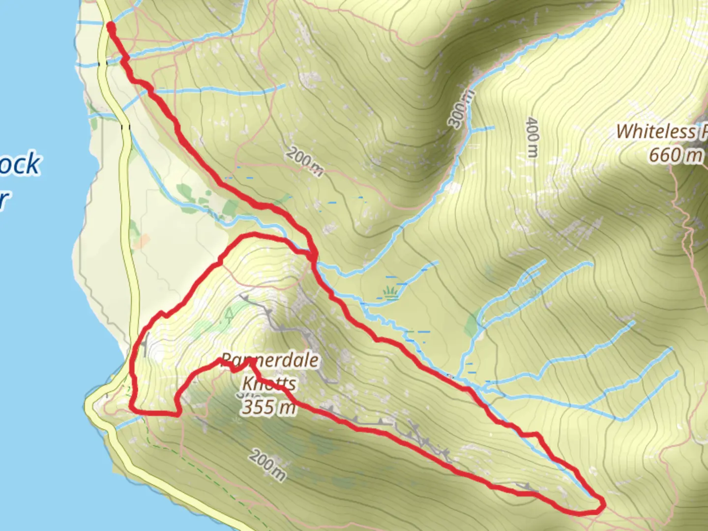 An image depicting the trail Rannerdale bluebells Rannerdale Knotts and its surrounding area.