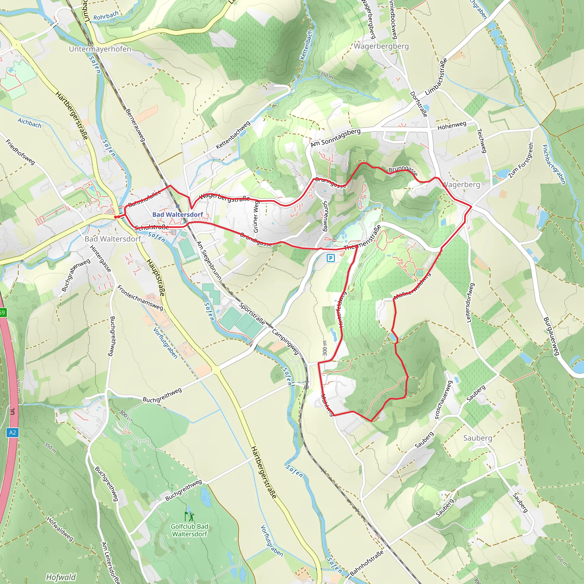 W2 Blumenwanderweg mobile static map