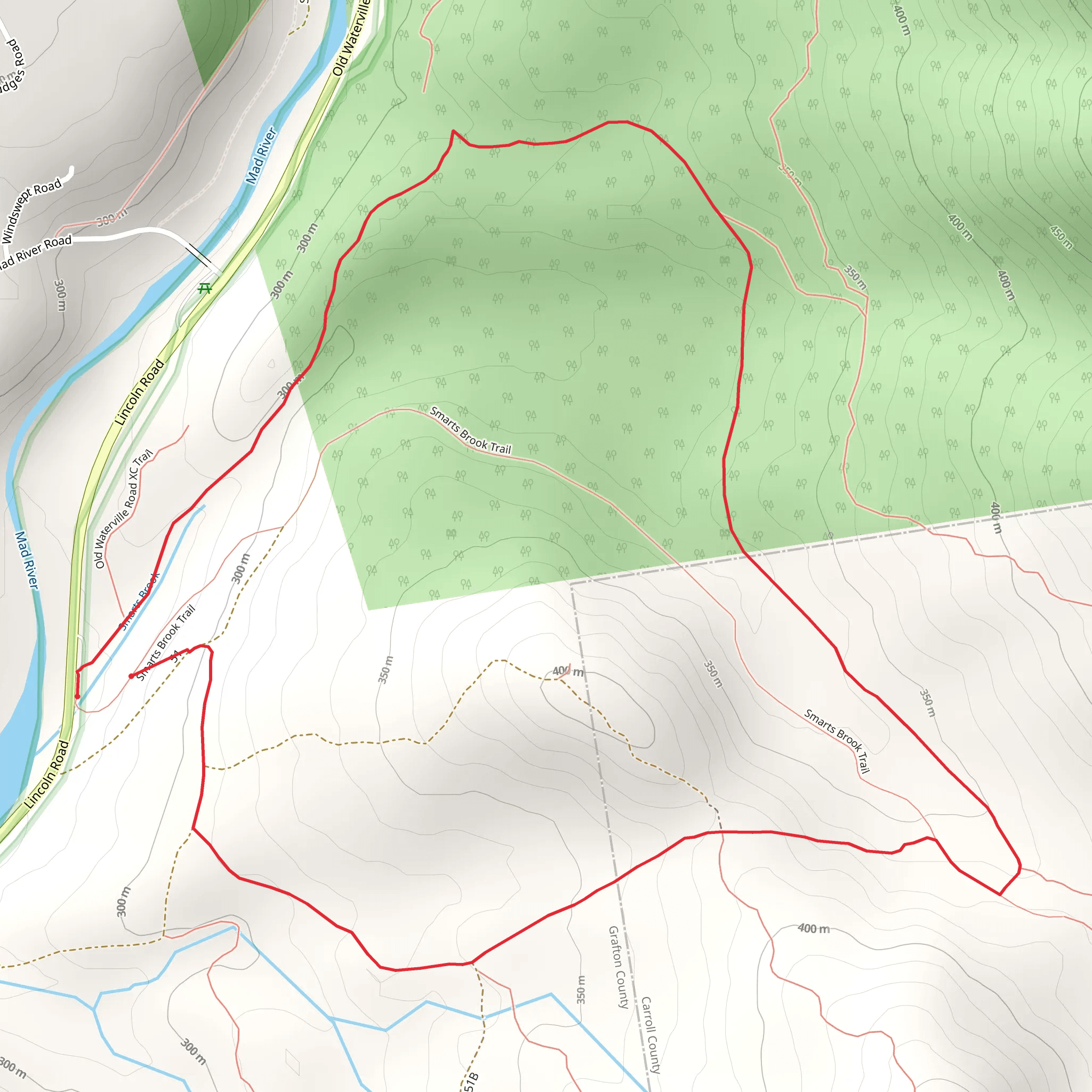 Pine Flat XC Trail and Tritown XC Loop mobile static map
