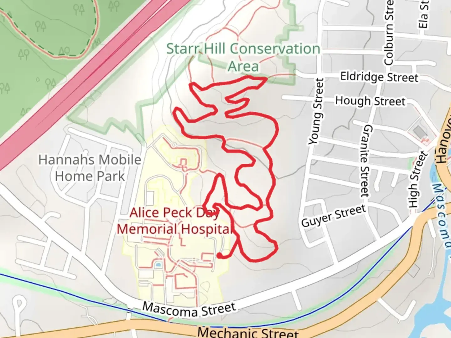 An image depicting the trail Lizzie Elliot Loop Trail and its surrounding area.