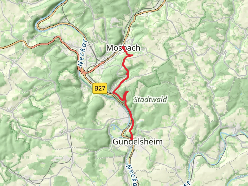 Mosbach to Horneck Castle Walk