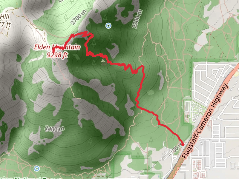 Elden Mountain via Lookout Trail
