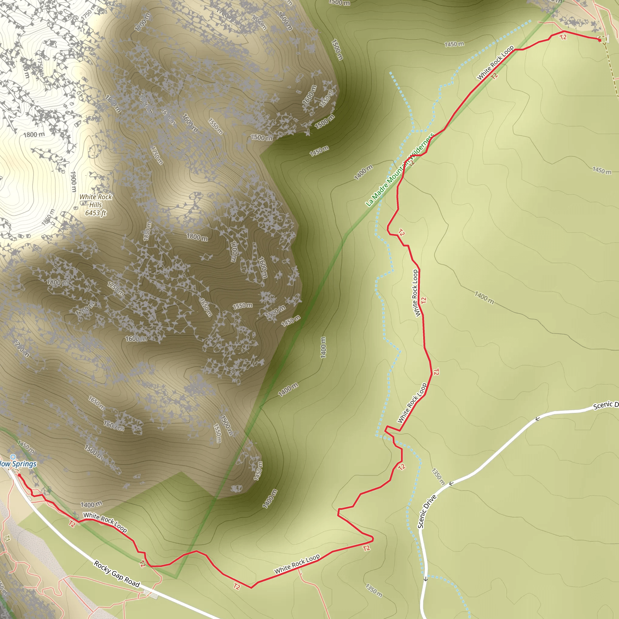 White Rock Loop mobile static map