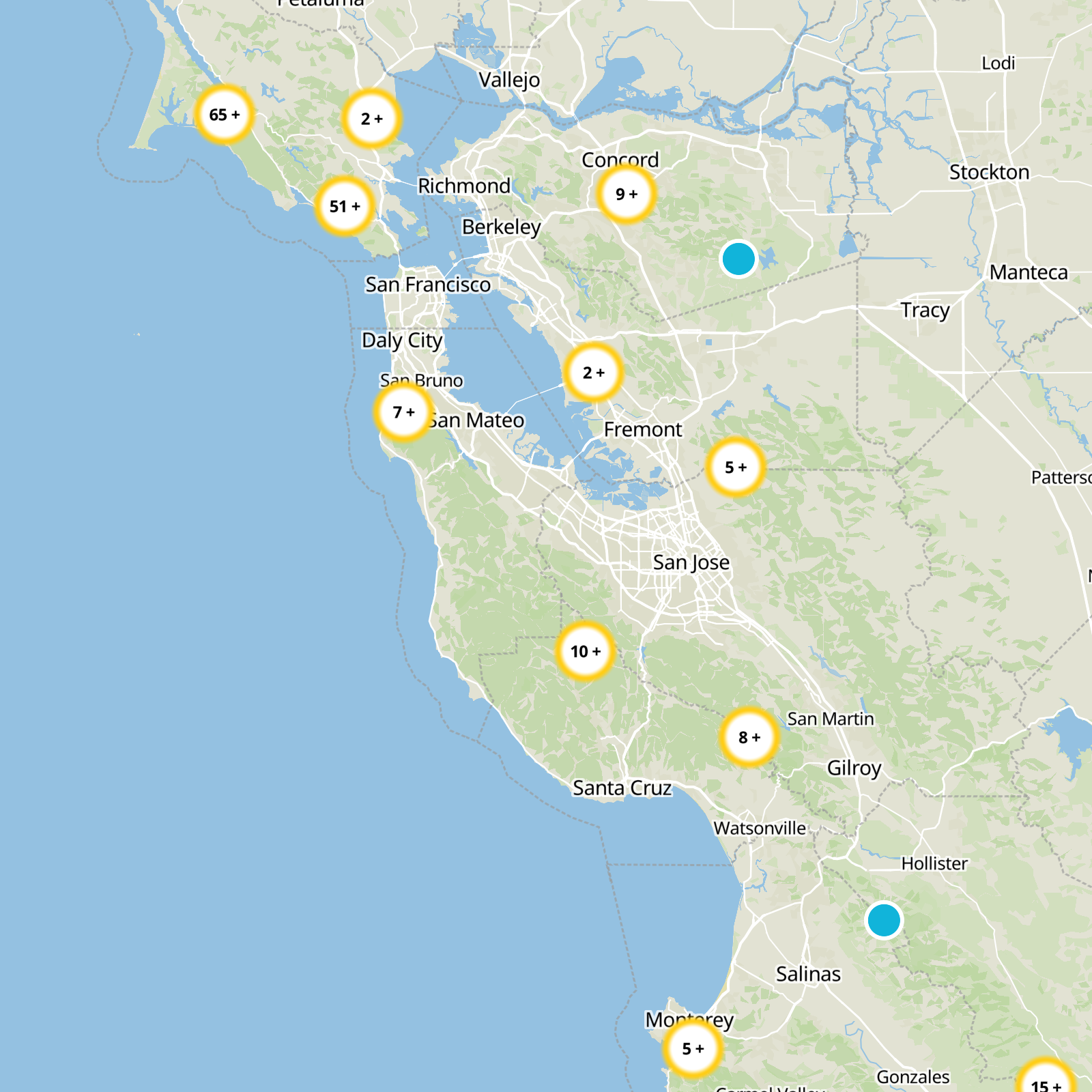 Santa Clara County Static Map