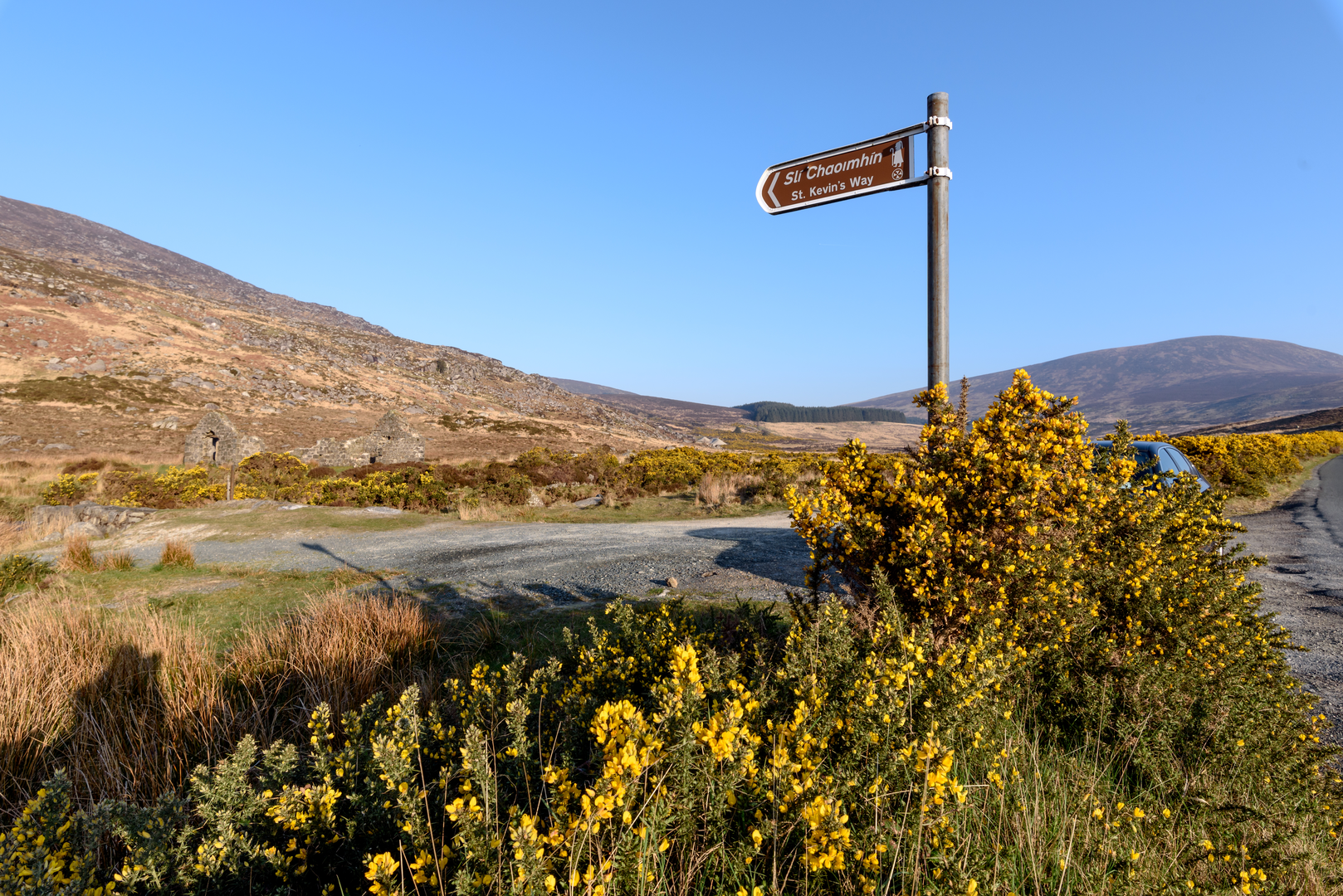 An image depicting the trail St Kevins Way Pilgrim Path and its surrounding area.