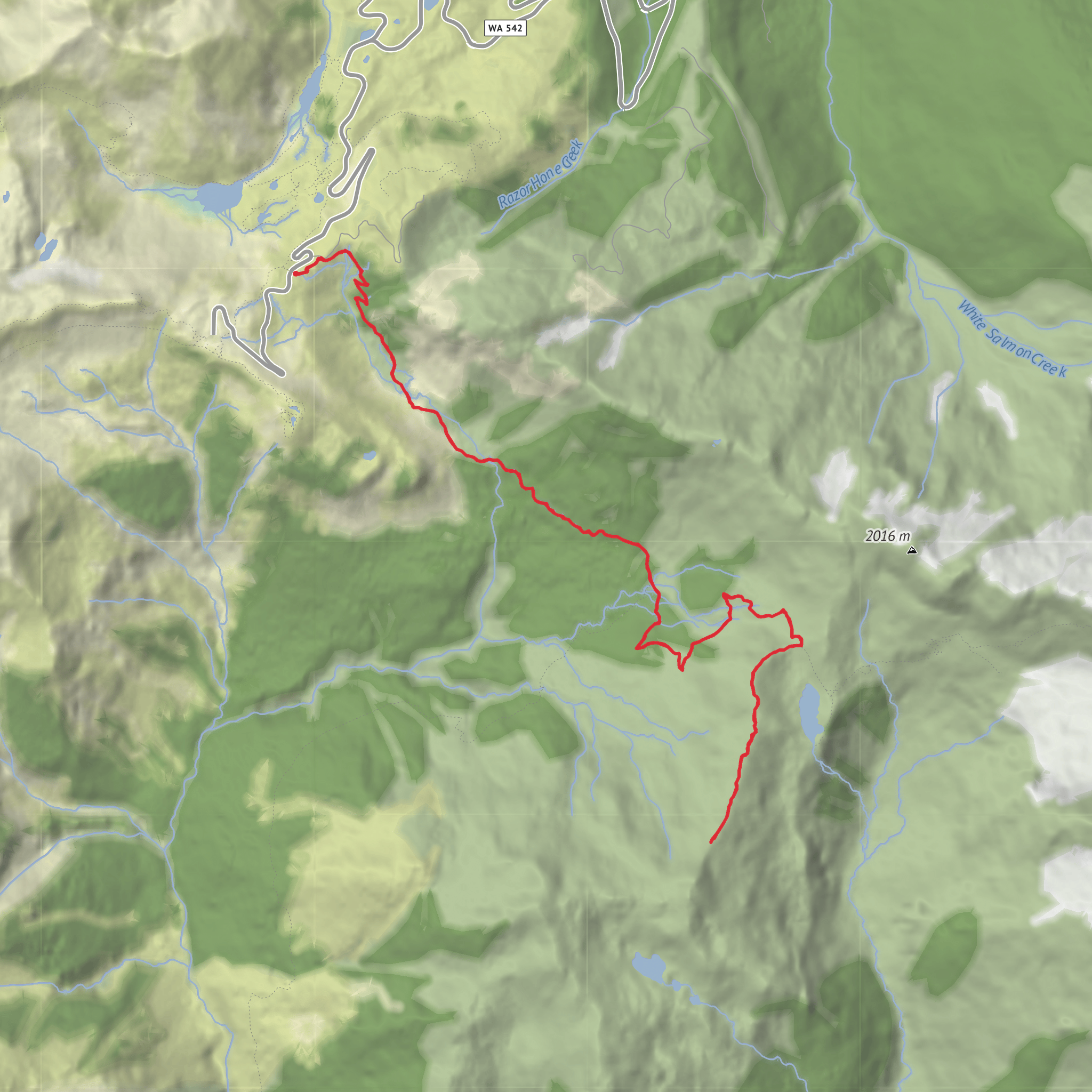 Lake Ann to Pt 5681 mobile static map