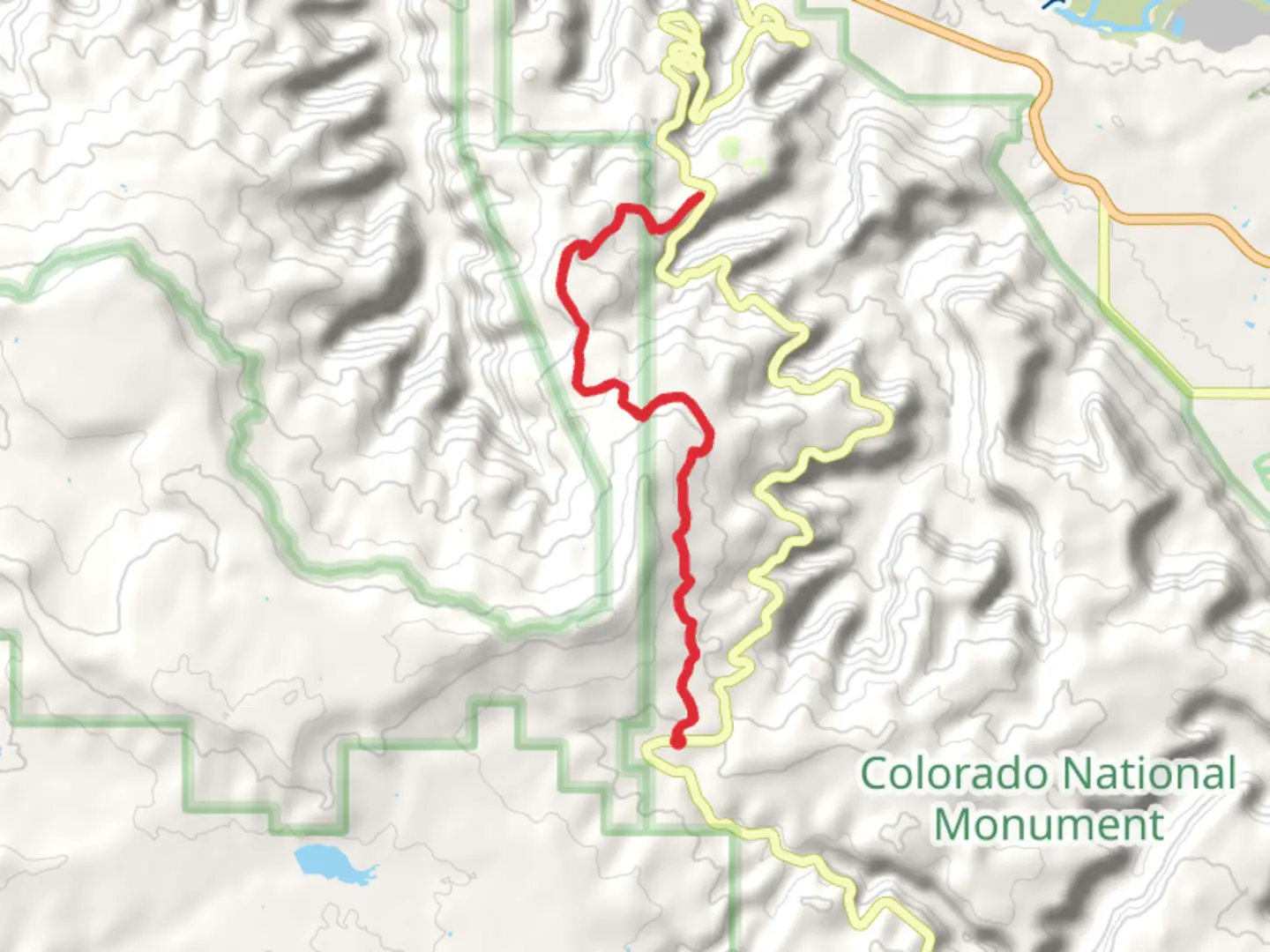 An image depicting the trail Black Ridge Trail and its surrounding area.