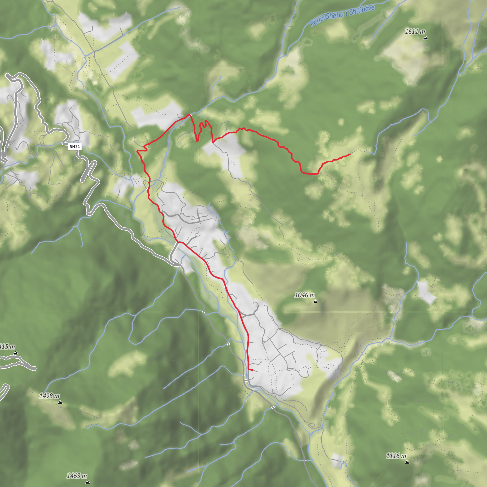 Theth Mountain Hike mobile static map
