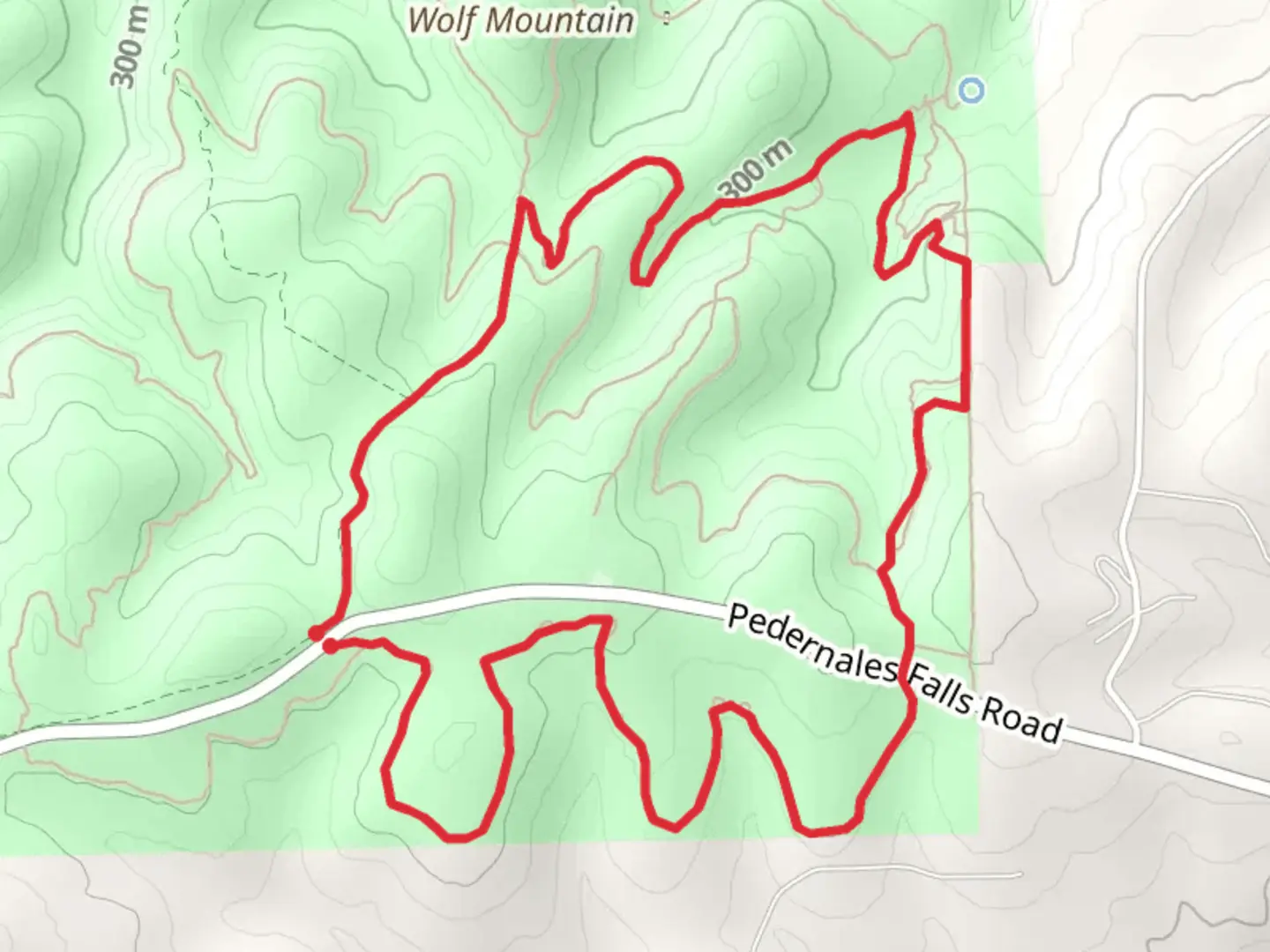 An image depicting the trail Madrone Trail and Wolf Mountain Loop Trail and its surrounding area.
